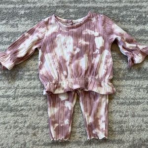 6M Purple Tie Dye Set - Baby Girl